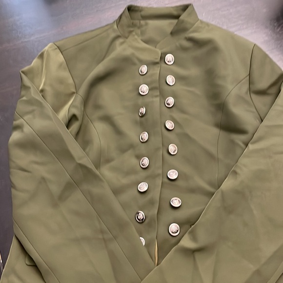 GRAPENT Women's Business Casual Buttons Pockets Open Front Blazer Suit Cardigan - Picture 8 of 8